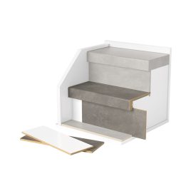 Concrete dark grey lépcsőburkolat-PPD159-Stair Treads