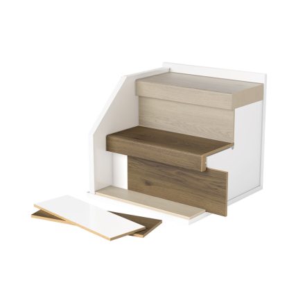 Dark brown tölgy lépcsőburkolat-PPD093-Stair Treads-XL